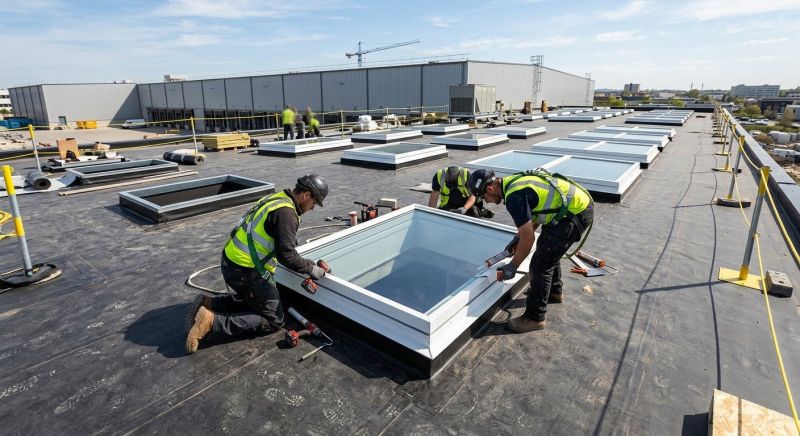 Commercial Skylight Renovation in Gig Harbor, WA