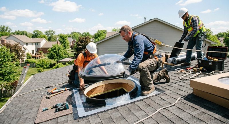 Dome Skylight Installation in Columbia, MO